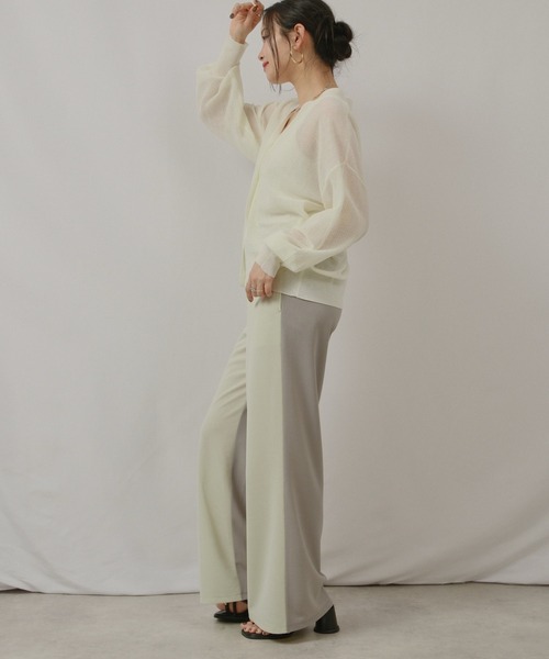 palm RICHE(ポームリシュ)の「リラクシーパンツ(スウェットパンツ・レディース・チャコールグレー/ネイビー/ミント・M)」の17枚目の写真