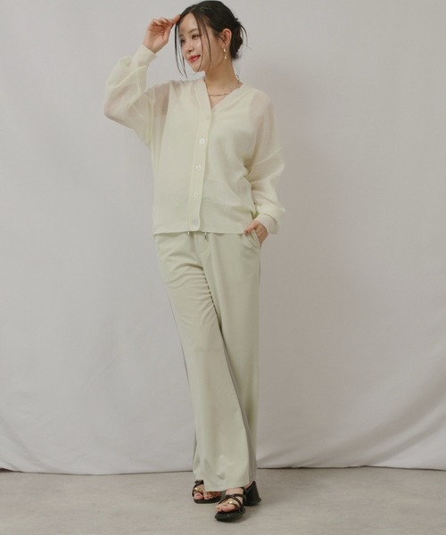 palm RICHE(ポームリシュ)の「リラクシーパンツ(スウェットパンツ・レディース・チャコールグレー/ネイビー/ミント・M)」の16枚目の写真