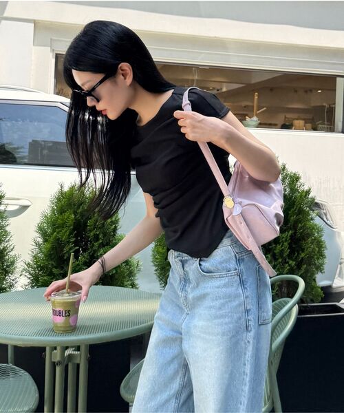 mur（ミュール）の「Bento Bag Pastel(4color)（ショルダーバッグ・レディース・スカイブルー/ライトベージュ/ベビーピンク/ミント・ONE）」の8枚目の写真