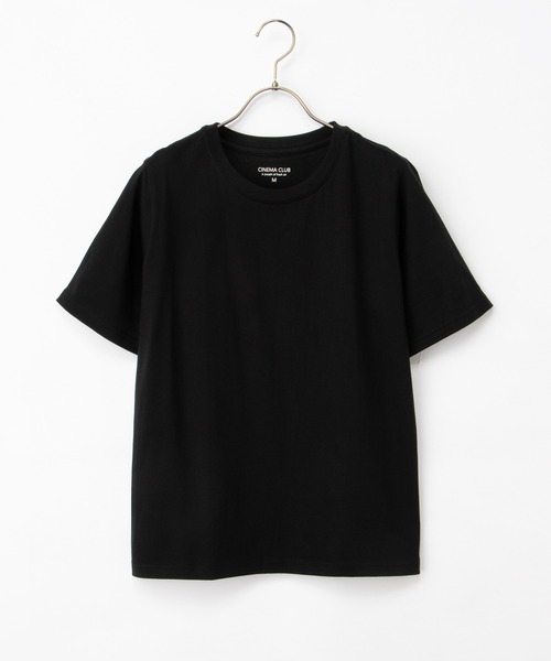 Honeys(ハニーズ)の「【接触冷感・ひんやりコットン】ひんやり綿半袖Tシャツ(Tシャツ/カットソー・レディース・スミクロ/レッド/ブラック/ブラウン/ダークブルー/オフホワイト・S/M/LL/L)」の16枚目の写真