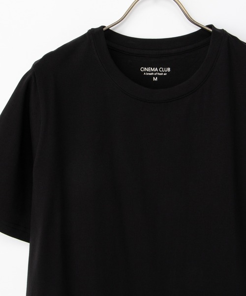 Honeys(ハニーズ)の「【接触冷感・ひんやりコットン】ひんやり綿半袖Tシャツ(Tシャツ/カットソー・レディース・スミクロ/レッド/ブラック/ブラウン/ダークブルー/オフホワイト・S/M/LL/L)」の17枚目の写真