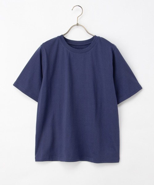Honeys(ハニーズ)の「【接触冷感・ひんやりコットン】ひんやり綿半袖Tシャツ(Tシャツ/カットソー・レディース・スミクロ/レッド/ブラック/ブラウン/ダークブルー/オフホワイト・S/M/LL/L)」の18枚目の写真
