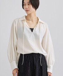 SALON adam et rope' | シアーコットンヴィンテージブラウス(シャツ/ブラウス)