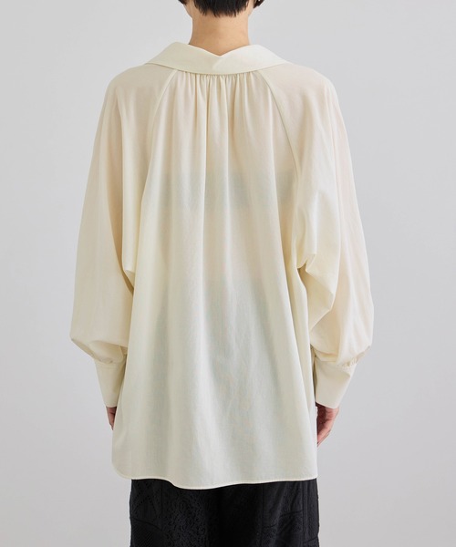 SALON adam et rope'(サロン アダム エ ロペ)の「シアーコットンヴィンテージブラウス(シャツ/ブラウス・レディース・キナリ/ピンク系その他/ブラック・FREE)」の19枚目の写真