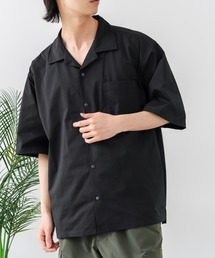 【BLUE STANDARD/ブルースタンダード】【抜群の通気性と軽さを実現!新素材エアースルーテック】オープンカラーシャツ 開襟シャツ 吸水速乾 軽量 全方向ストレッチ メッシュ素材