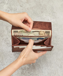 com-ono（コムォノ）の「com-ono コモノ / PUEBLO LEATHER LONG WALLET プエブロレザーを使用した小さい長財布 ほぼ一万円札サイズ / SLIM-008pb（財布）」