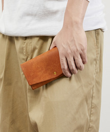 com-ono（コムォノ）の「com-ono コモノ / PUEBLO LEATHER LONG WALLET プエブロレザーを使用した小さい長財布 ほぼ一万円札サイズ / SLIM-008pb（財布）」