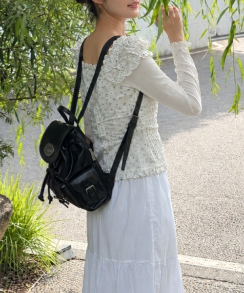 LOTSYOU（ロッツユー）の「[Leather] Nostalgia Twinkle Backpack BLACK（バックパック/リュック・レディース・その他・OS）」の10枚目の写真