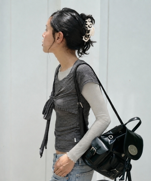 LOTSYOU（ロッツユー）の「[Leather] Nostalgia Twinkle Backpack BLACK（バックパック/リュック・レディース・その他・OS）」の11枚目の写真