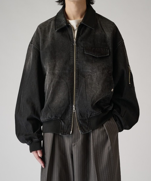 Lui's(ルイス)の「デニムMA-1(MA-1・メンズ・ブルー/ブラック・S/M)」の14枚目の写真