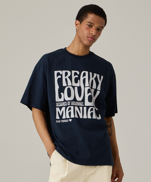 URBANAGE(アーバンエイジ)の「MANIACオーバー半袖ネイビー(Tシャツ/カットソー・レディース・その他・MEDIUM/LARGE)」の15枚目の写真
