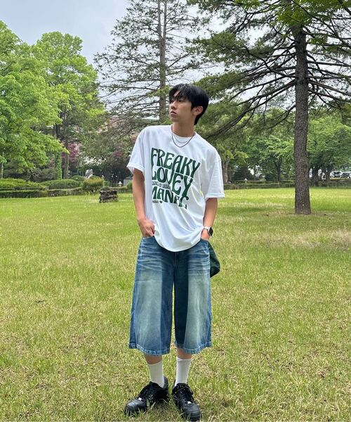 URBANAGE(アーバンエイジ)の「MANIACオーバー半袖ネイビー(Tシャツ/カットソー・レディース・その他・MEDIUM/LARGE)」の9枚目の写真