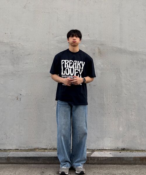 URBANAGE(アーバンエイジ)の「MANIACオーバー半袖ネイビー(Tシャツ/カットソー・レディース・その他・MEDIUM/LARGE)」の6枚目の写真