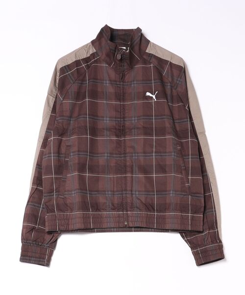 PUMA(プーマ)の「PUMA/プーマ ジャージ トラックジャケット チェック柄 T7 リラックスド タータン ウーブン セットアップ対応 639061(その他アウター・メンズ・ブラウン/グリーン・XL/L/M)」の11枚目の写真