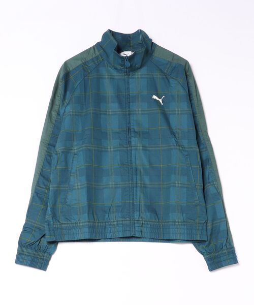 PUMA(プーマ)の「PUMA/プーマ ジャージ トラックジャケット チェック柄 T7 リラックスド タータン ウーブン セットアップ対応 639061(その他アウター・メンズ・ブラウン/グリーン・XL/L/M)」の12枚目の写真