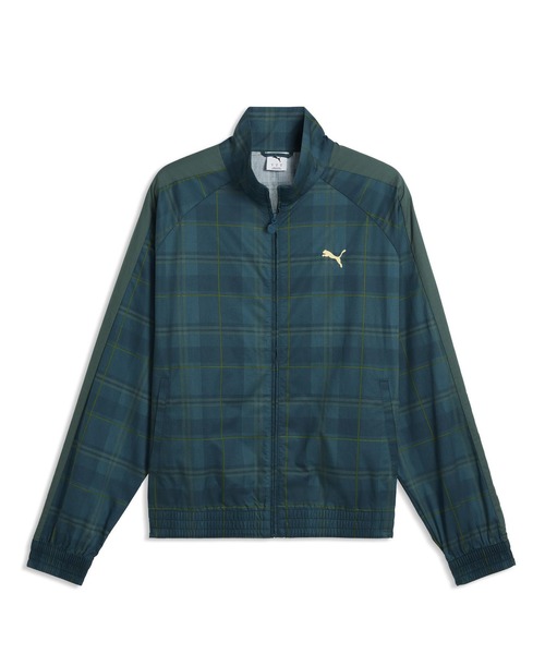 PUMA(プーマ)の「PUMA/プーマ ジャージ トラックジャケット チェック柄 T7 リラックスド タータン ウーブン セットアップ対応 639061(その他アウター・メンズ・ブラウン/グリーン・XL/L/M)」の9枚目の写真