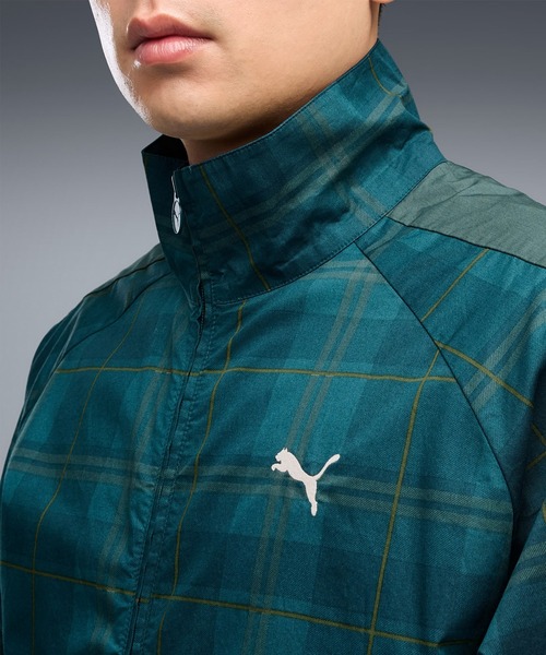 PUMA(プーマ)の「PUMA/プーマ ジャージ トラックジャケット チェック柄 T7 リラックスド タータン ウーブン セットアップ対応 639061(その他アウター・メンズ・ブラウン/グリーン・XL/L/M)」の8枚目の写真