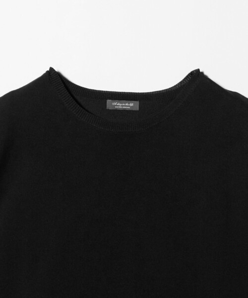 A DAY IN THE LIFE UNITED ARROWS(アデイインザライフユナイテッドアローズ)の「コンビ ペプラム ノースリーブニット ‐ウォッシャブル‐<A DAY IN THE LIFE>(ニット/セーター・レディース・ライトグレー/ブラック/ネイビー・FREE)」の9枚目の写真