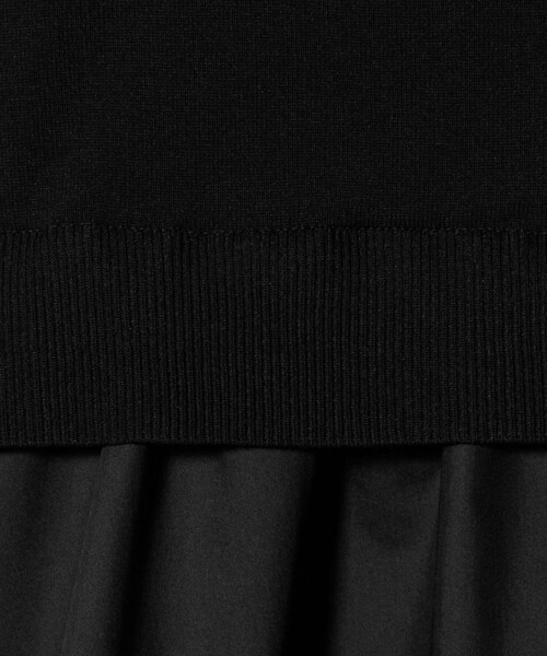 A DAY IN THE LIFE UNITED ARROWS(アデイインザライフユナイテッドアローズ)の「コンビ ペプラム ノースリーブニット ‐ウォッシャブル‐<A DAY IN THE LIFE>(ニット/セーター・レディース・ライトグレー/ブラック/ネイビー・FREE)」の10枚目の写真