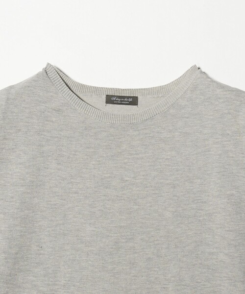 A DAY IN THE LIFE UNITED ARROWS(アデイインザライフユナイテッドアローズ)の「コンビ ペプラム ノースリーブニット ‐ウォッシャブル‐<A DAY IN THE LIFE>(ニット/セーター・レディース・ライトグレー/ブラック/ネイビー・FREE)」の15枚目の写真
