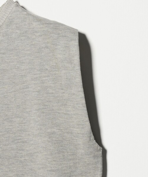 A DAY IN THE LIFE UNITED ARROWS(アデイインザライフユナイテッドアローズ)の「コンビ ペプラム ノースリーブニット ‐ウォッシャブル‐<A DAY IN THE LIFE>(ニット/セーター・レディース・ライトグレー/ブラック/ネイビー・FREE)」の16枚目の写真