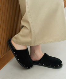 FLAT（フラット）の「レザースタッズクロッグ（その他シューズ）」