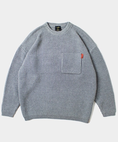 Leyline（レイライン）の「【Leyline】pocket sweater（ニット/セーター・メンズ・グレー/ブルー・MEDIUM/LARGE）」の7枚目の写真