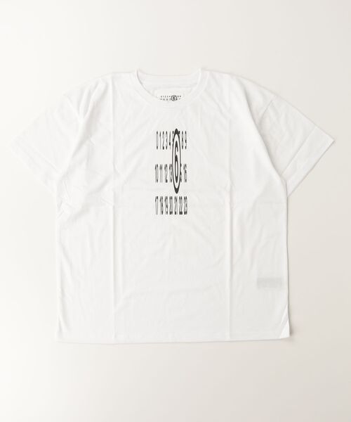 MM6 Maison Margiela(エムエムシックス メゾン マルジェラ)の「MM6 Maison Margiela(エムエムシックス メゾン マルジェラ)Kids & Junior ブランドロゴ半袖Tシャツカットソー(Tシャツ/カットソー・キッズ・ホワイト・14Y)」の1枚目の写真