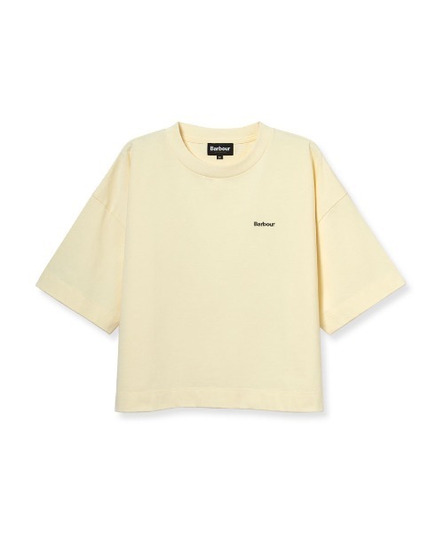 Barbour(バブアー)の「クロップドロゴ Tシャツ(Tシャツ/カットソー・レディース・ピンク/ミント/ブラック/ホワイト/イエロー・MEDIUM/SMALL)」の8枚目の写真