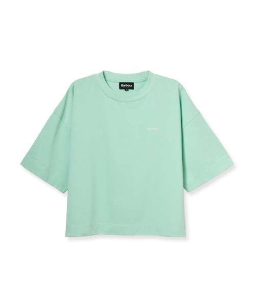 Barbour(バブアー)の「クロップドロゴ Tシャツ(Tシャツ/カットソー・レディース・ピンク/ミント/ブラック/ホワイト/イエロー・MEDIUM/SMALL)」の12枚目の写真