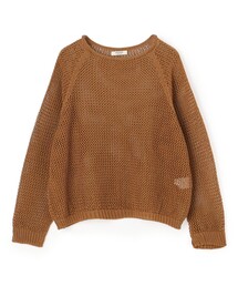 セール】ビジュージャカード クルーネックプルオーバー（ニット