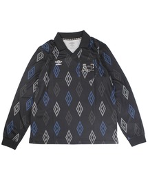 【T21】【umbro/アンブロ】【umbro/アンブロ】DIAMOND TRACK JACKET ダイヤモンドパターン ロングスリーブ ゲームシャツ UMB253
