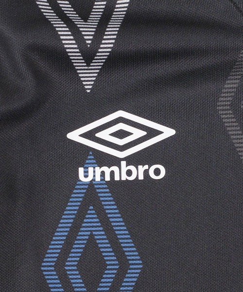 UMBRO（アンブロ）の「【T21】【umbro/アンブロ】【umbro/アンブロ】DIAMOND TRACK JACKET ダイヤモンドパターン ロングスリーブ ゲームシャツ UMB253（ポロシャツ・メンズ・ブラック・X-LARGE/LARGE/MEDIUM）」の5枚目の写真