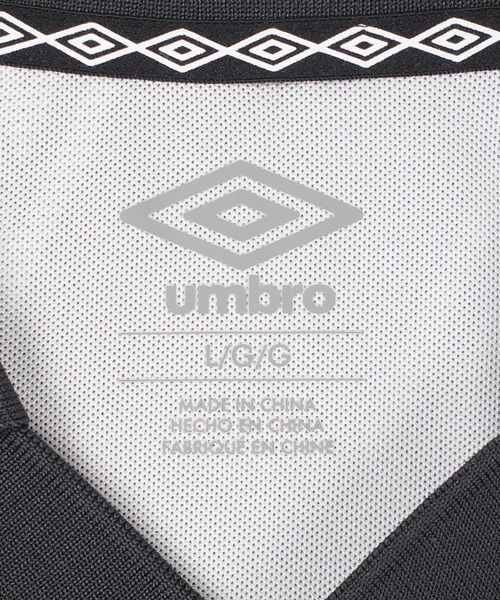 UMBRO（アンブロ）の「【T21】【umbro/アンブロ】【umbro/アンブロ】DIAMOND TRACK JACKET ダイヤモンドパターン ロングスリーブ ゲームシャツ UMB253（ポロシャツ・メンズ・ブラック・X-LARGE/LARGE/MEDIUM）」の6枚目の写真