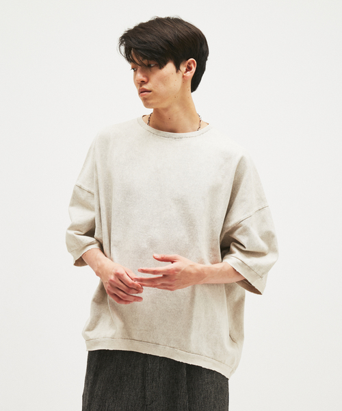 JOURNAL STANDARD J.S HOMESTEAD(ジャーナルスタンダードホームステッド)の「J.S.Homestead / オーバーラージ ポンチョ ショートスリーブ Tシャツ(Tシャツ/カットソー・メンズ・チャコールグレー/ベージュ/ブラック/コバルトブルー・FREE)」の10枚目の写真