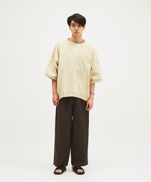 JOURNAL STANDARD J.S HOMESTEAD(ジャーナルスタンダードホームステッド)の「J.S.Homestead / オーバーラージ ポンチョ ショートスリーブ Tシャツ(Tシャツ/カットソー・メンズ・チャコールグレー/ベージュ/ブラック/コバルトブルー・FREE)」の16枚目の写真