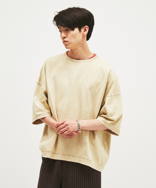 JOURNAL STANDARD J.S HOMESTEAD(ジャーナルスタンダードホームステッド)の「J.S.Homestead / オーバーラージ ポンチョ ショートスリーブ Tシャツ(Tシャツ/カットソー・メンズ・チャコールグレー/ベージュ/ブラック/コバルトブルー・FREE)」の19枚目の写真