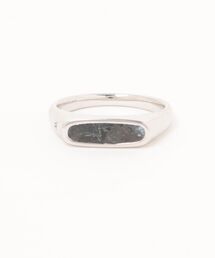 【TOMWOOD(トムウッド)】Mario Ring Larvikite シルバーリング 指輪　ラルビカイト