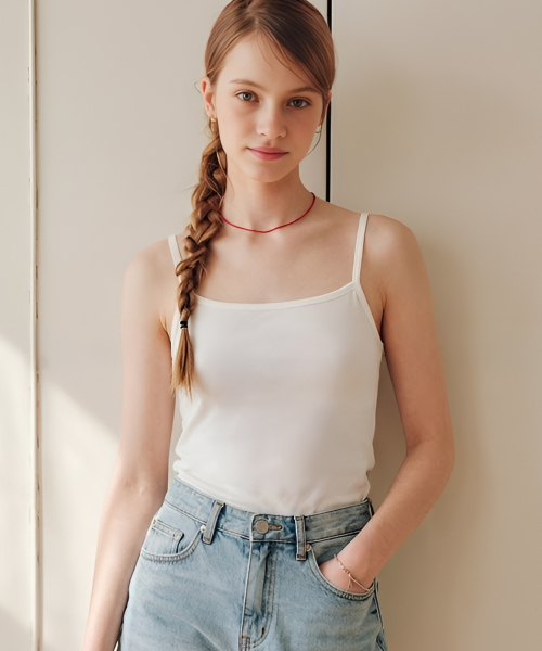 ZEROSTREET（ゼロストリート）の「[2カラー] クラシックスリーブレス（Tシャツ/カットソー・レディース・ブラック/ホワイト・MEDIUM/SMALL）」の4枚目の写真