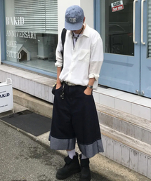 SCALLYWAG | [リュジョンラン × スケリーワック] ロールアップノンフェイドバミューダデニムショーツ[インディゴ](その他パンツ)