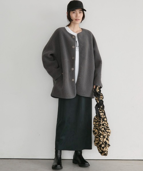 Doux archives(ドゥアルシーヴ)の「キュプラジャージータイトスカート(スカート・レディース・ベージュ/ブラック/ブラウン・M/S)」の16枚目の写真