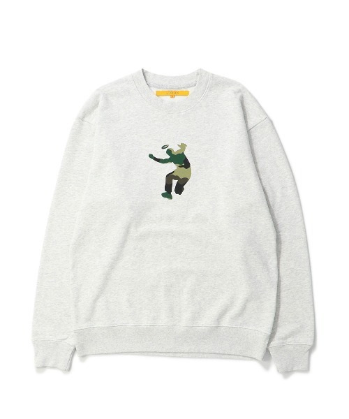 UNION（UNION TOKYO）（ユニオン）の「UNION TOKYO  CAMO FRONTMAN CREW WDLND ユニオントーキョー スウェット（スウェット・メンズ・ヘザーグレー・MEDIUM/LARGE/X-LARGE/XX-LARGE）」の3枚目の写真