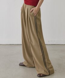 サイドラインワイドパンツ