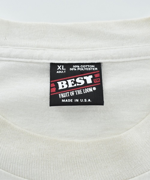 DISNEY VINTAGE(ディズニーヴィンテージ)の「【USED】90’s Fruit of the Loom “Disney/ Mickey&Minnie” キャラクター Tシャツ USA製(Tシャツ/カットソー・メンズ・ホワイト・X-LARGE)」の6枚目の写真
