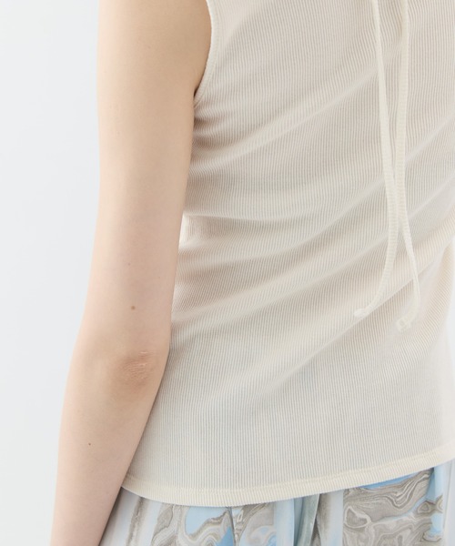 MURRAL(ミューラル)の「【MURRAL/ミューラル】Glitter ivy tank/グリッターアイビータンク(タンクトップ・レディース・ホワイト/ブラック・1)」の13枚目の写真