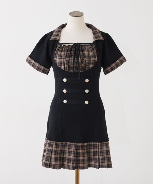 one after another NICE CLAUP(ワンアフターアナザーナイスクラップ)の「ナポレオンミニワンピース(ワンピース・レディース・アイボリー/ベージュ/ブラック・MEDIUM/SMALL)」の21枚目の写真