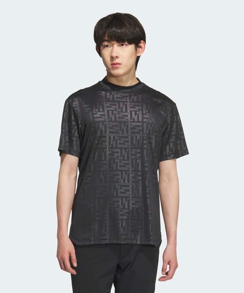 BOS логотип девис рубашка Mockneck поло с коротким рукавом [adidas Golf]