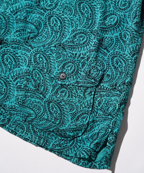 TOWNCRAFT(タウンクラフト)の「TOWNCRAFT / PRINTED BEACH SHIRT(シャツ/ブラウス・メンズ・グリーン/グレー・MEDIUM/SMALL/LARGE)」の6枚目の写真