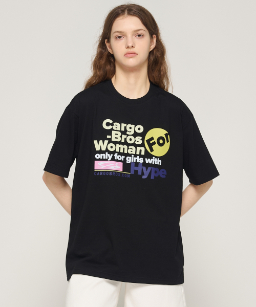 CARGOBROS FOR WOMAN(カーゴブロスフォーウィメン)の「ハイプフォウィメン 半袖Tシャツ (ブラック)(Tシャツ/カットソー・レディース・その他・2XL/MEDIUM/LARGE/SMALL/X-LARGE)」の5枚目の写真