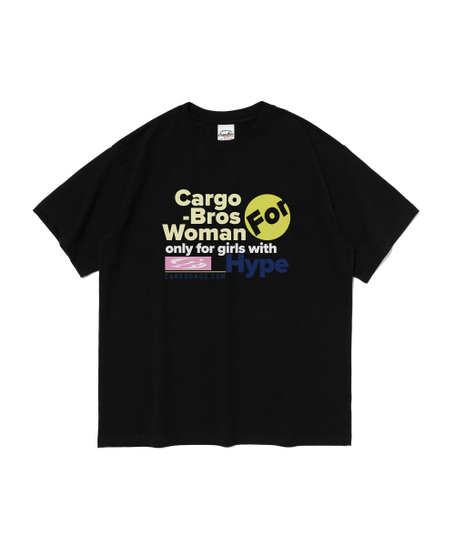 CARGOBROS FOR WOMAN(カーゴブロスフォーウィメン)の「ハイプフォウィメン 半袖Tシャツ (ブラック)(Tシャツ/カットソー・レディース・その他・2XL/MEDIUM/LARGE/SMALL/X-LARGE)」の6枚目の写真